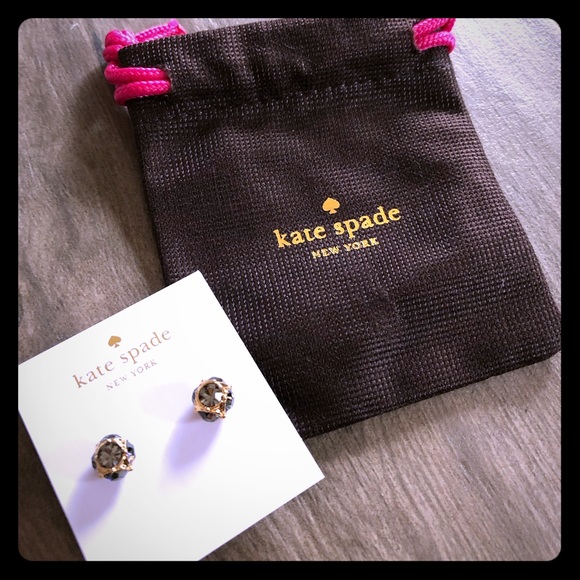 kate spade Jewelry - Kate Spade Crystal Ball Stud Earrings